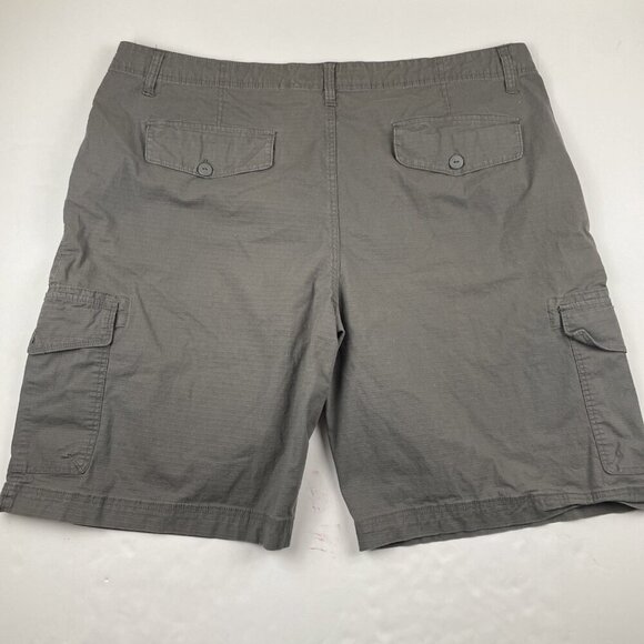 Rocawear Cargo Shorts Men’s 50B Ripstop Lightweight Hiking Camping Pockets Gray - Picture 2 of 10